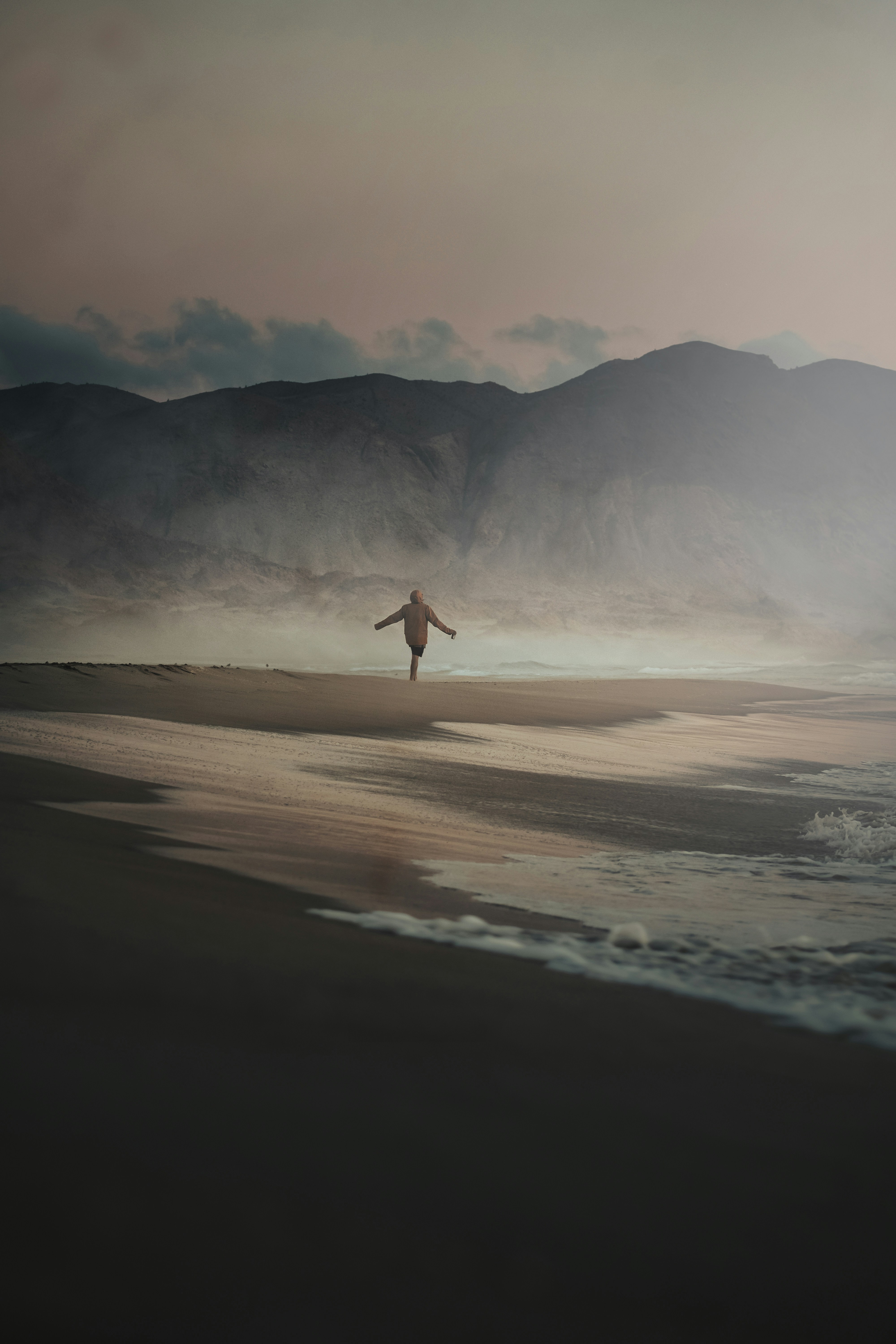 person walking on beach shore during daytime