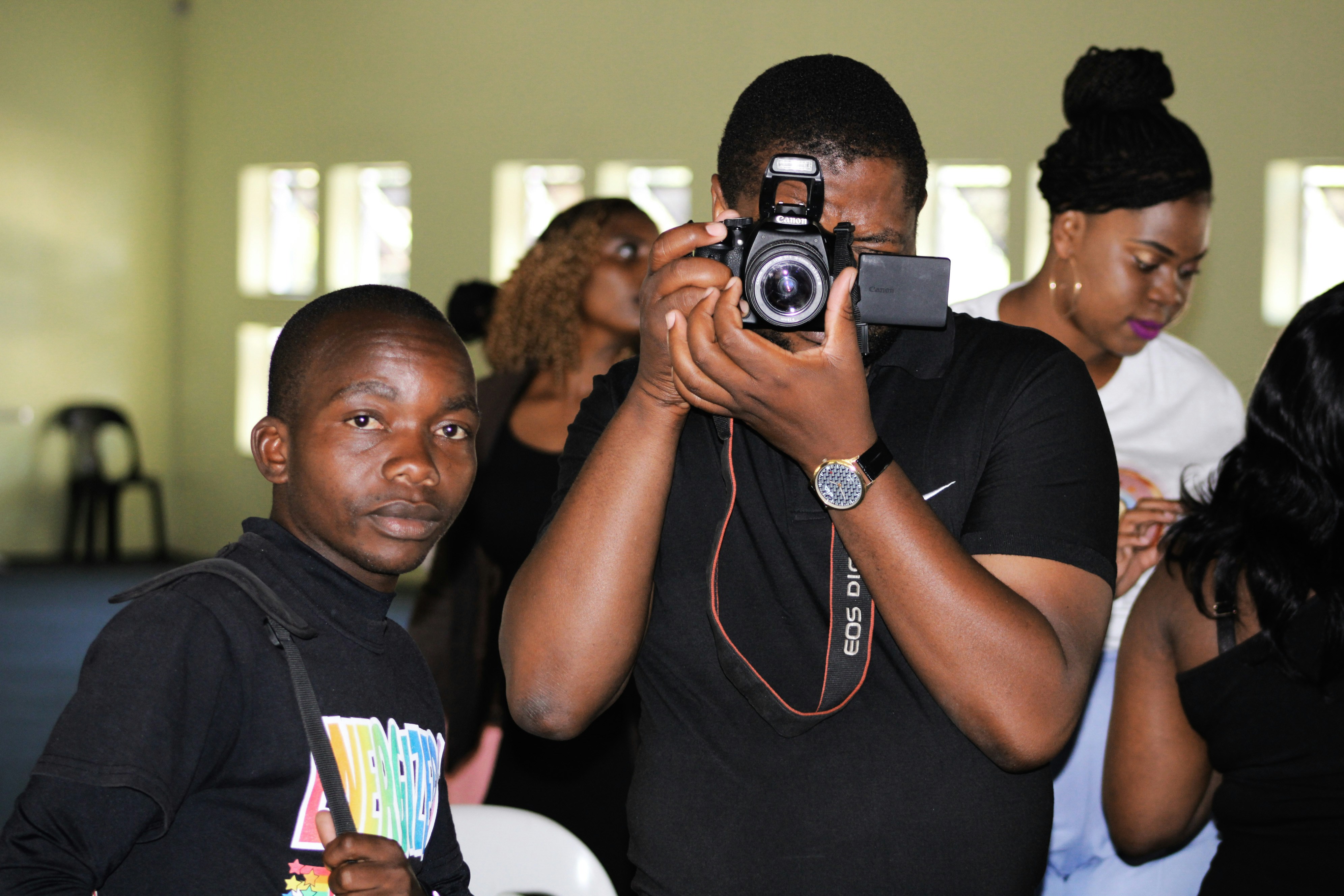 parents with cameras