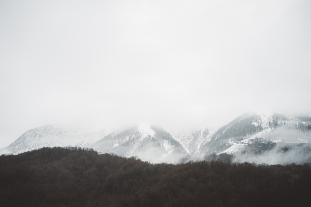 snow covered mountains during daytime