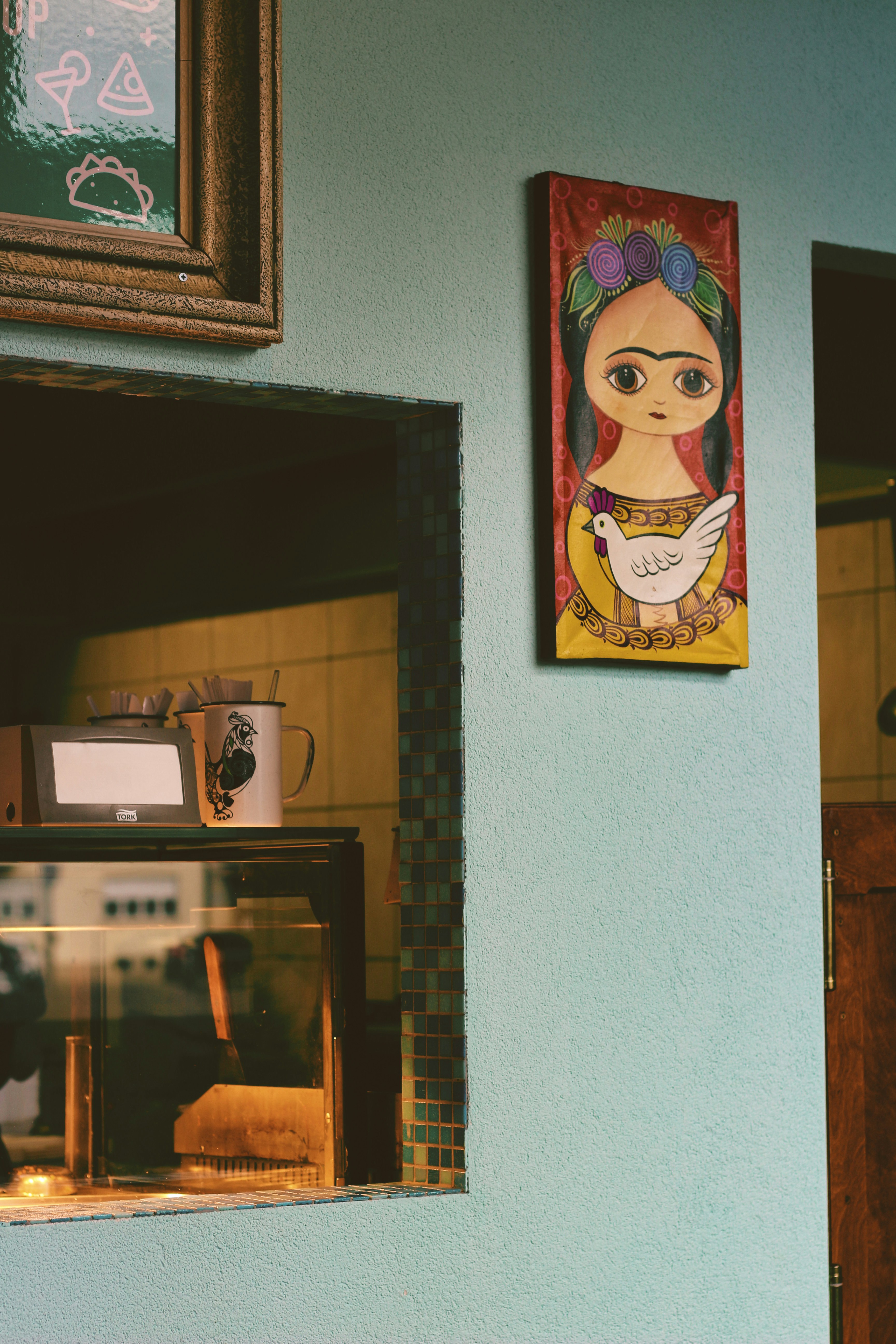 aesthetic kitchen art painting, wallpaper, Acrylic Painting Crafts for Kitchen Decor: DIY Creative Ideas 5