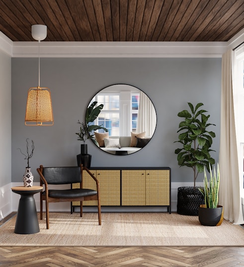 black and brown wooden table with chairs