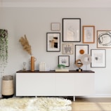 white wooden cabinet with mirror