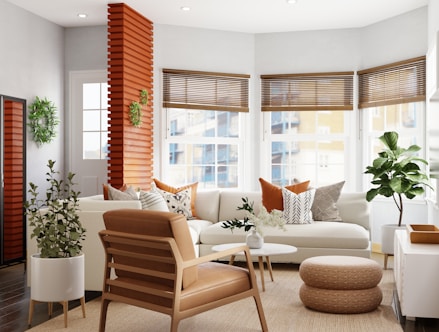 white and brown wooden table and chairs