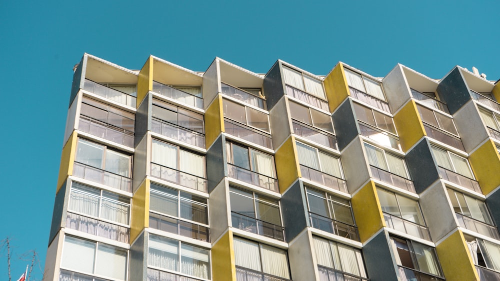 white and yellow concrete building