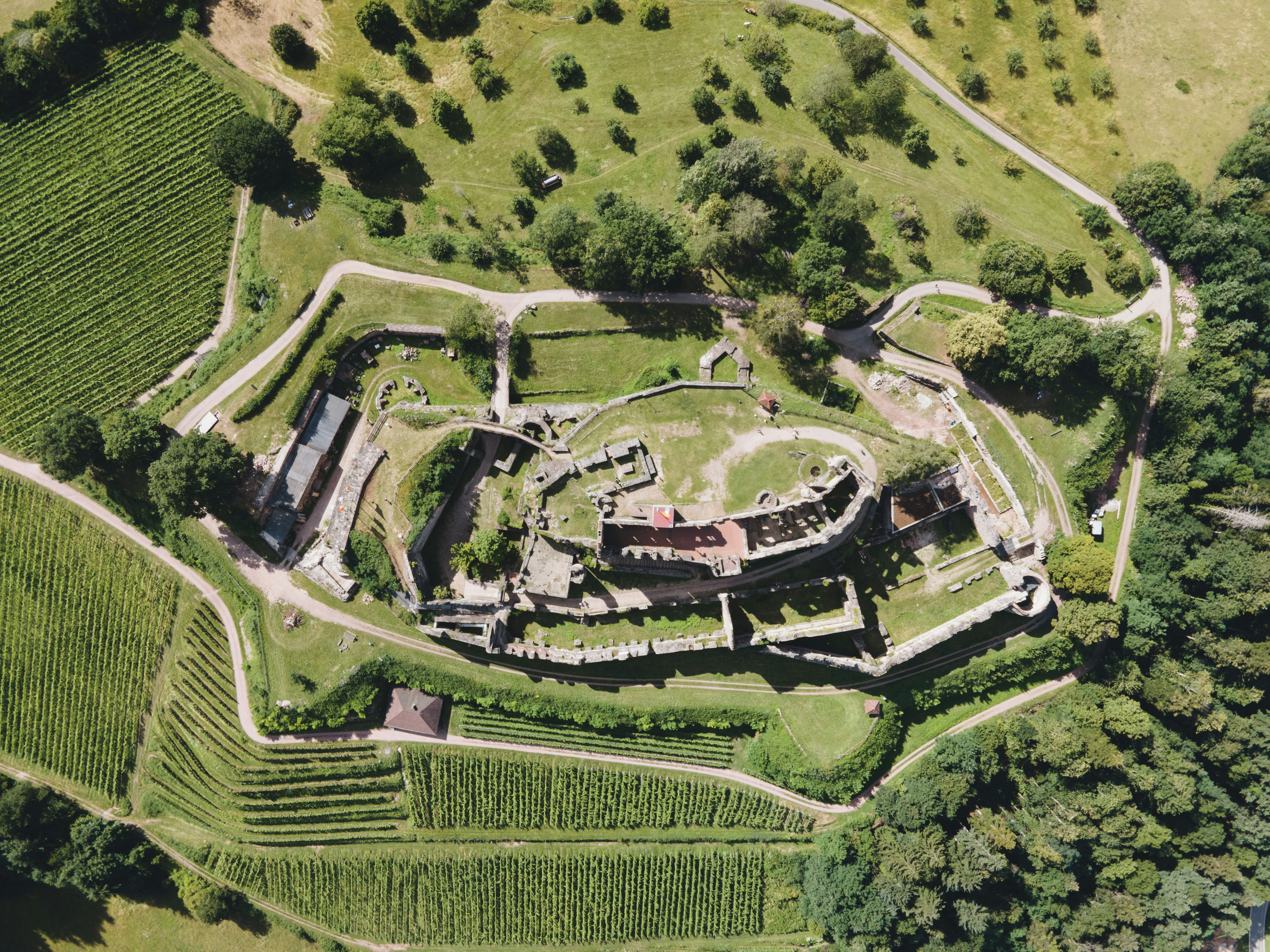 aerial view of green grass field during daytime
