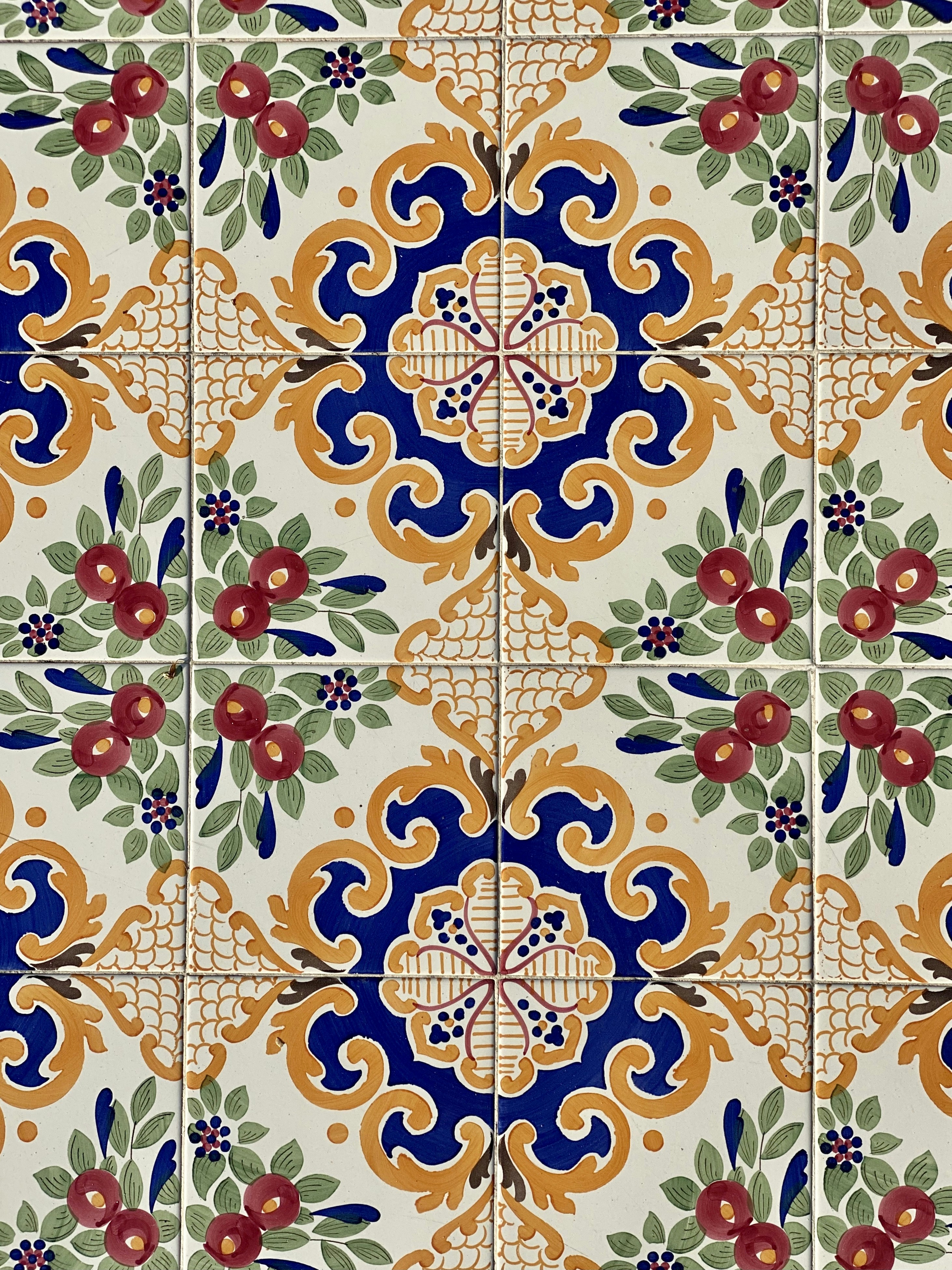 Textured tiles showcasing different patterns and colors