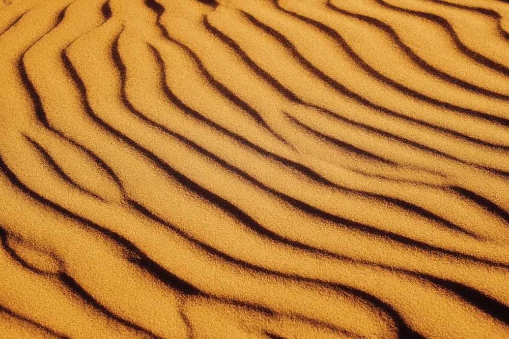 arena marrón con sombra de persona