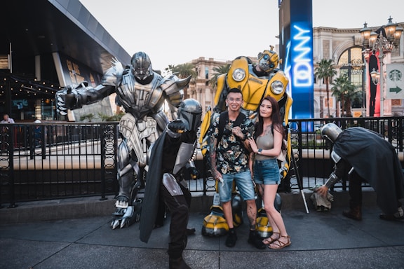 A friendly group photo of the robopioneers team gathered around their latest robot project.