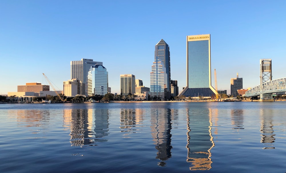 city skyline across body of water during daytime