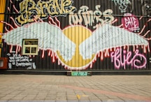 white and red love me love me wall art