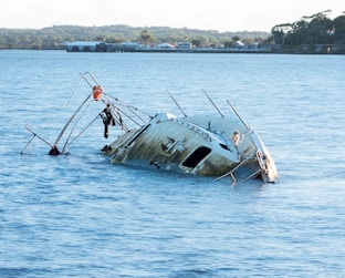 gray and white boat on sea during daytime