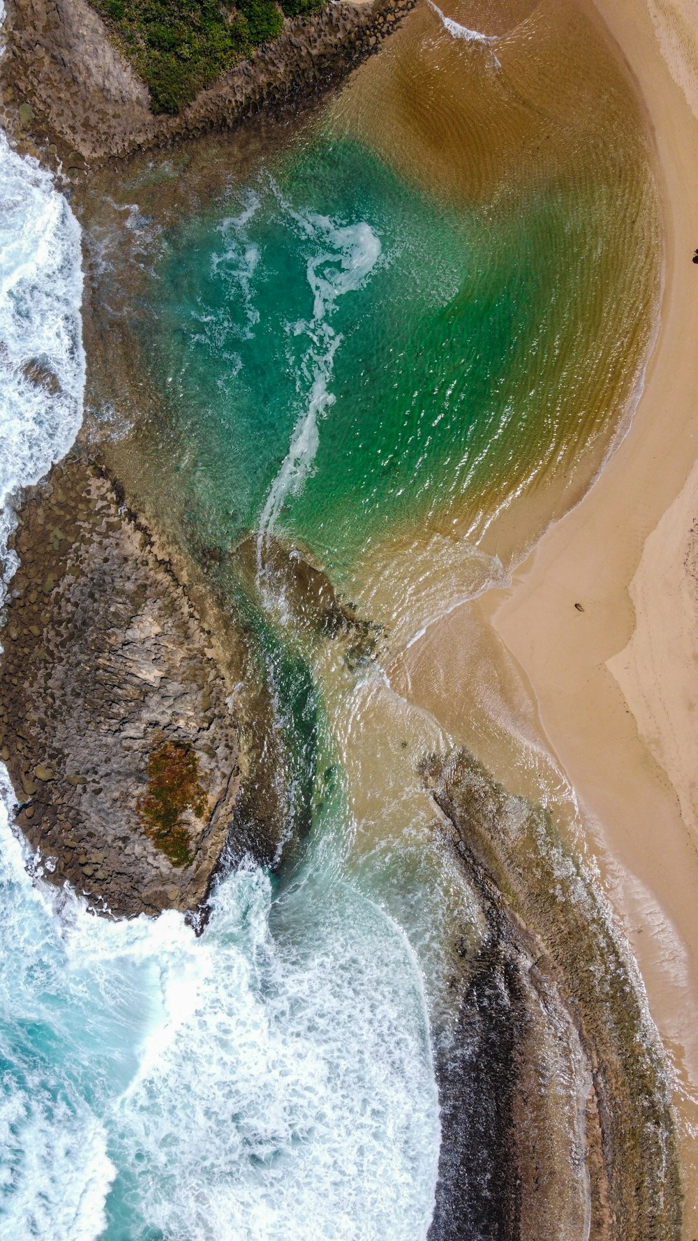 aerial view of beach during daytime