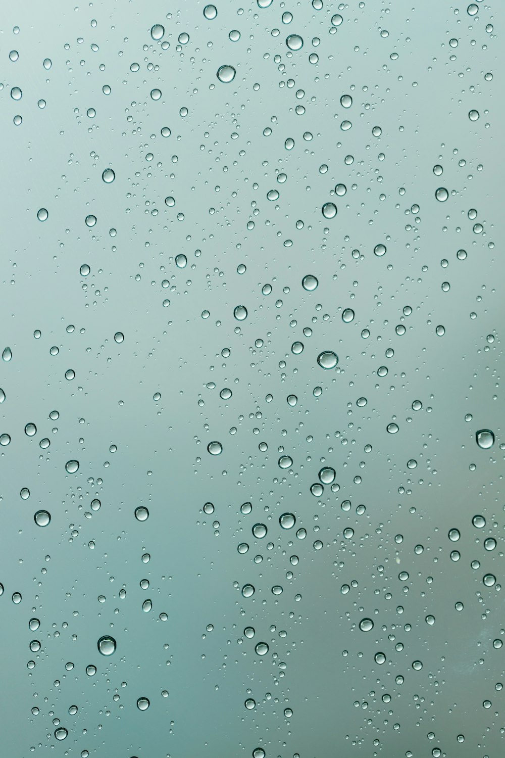 water droplets on glass panel