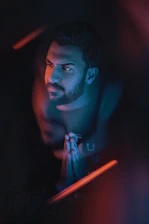 Close-up of a classic beard grooming session with warm lighting and premium atmosphere.