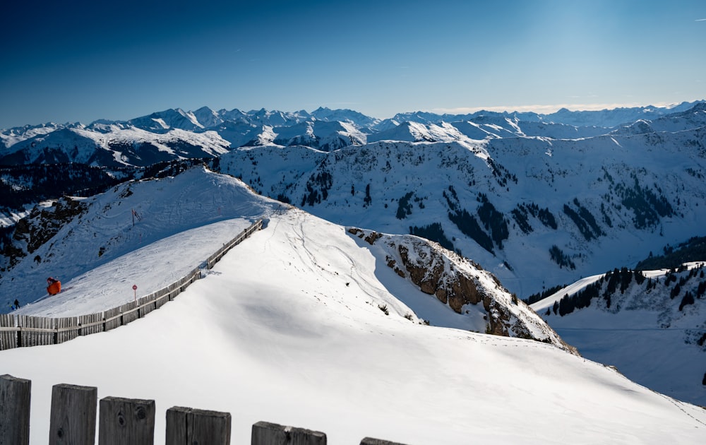 snow covered mountain under blue sky during daytime