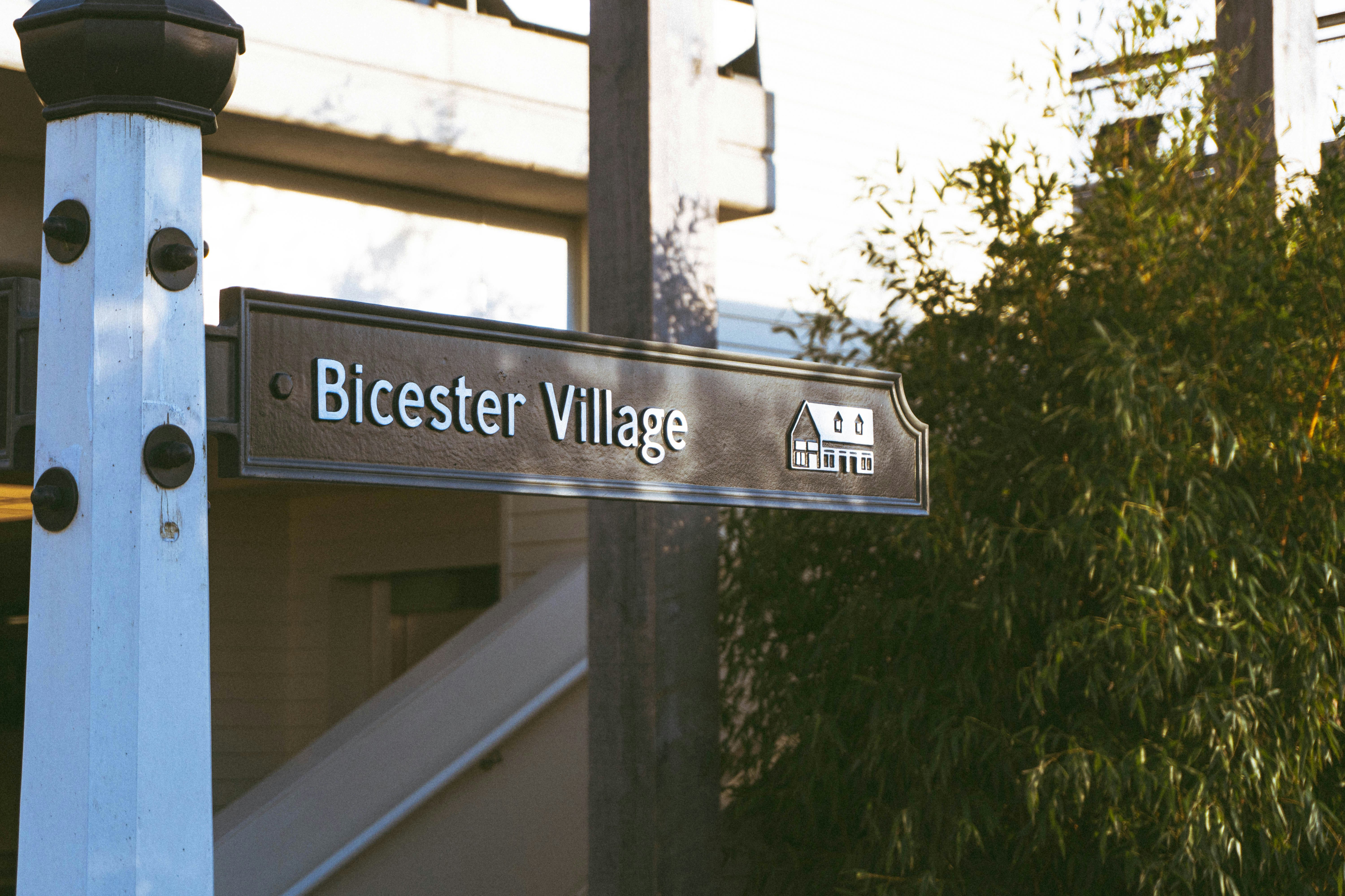 a street sign on a pole in front of a building