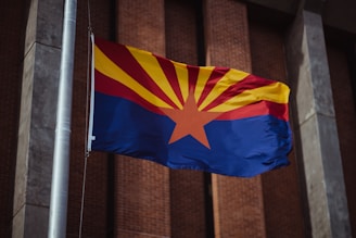 blue red and yellow flag