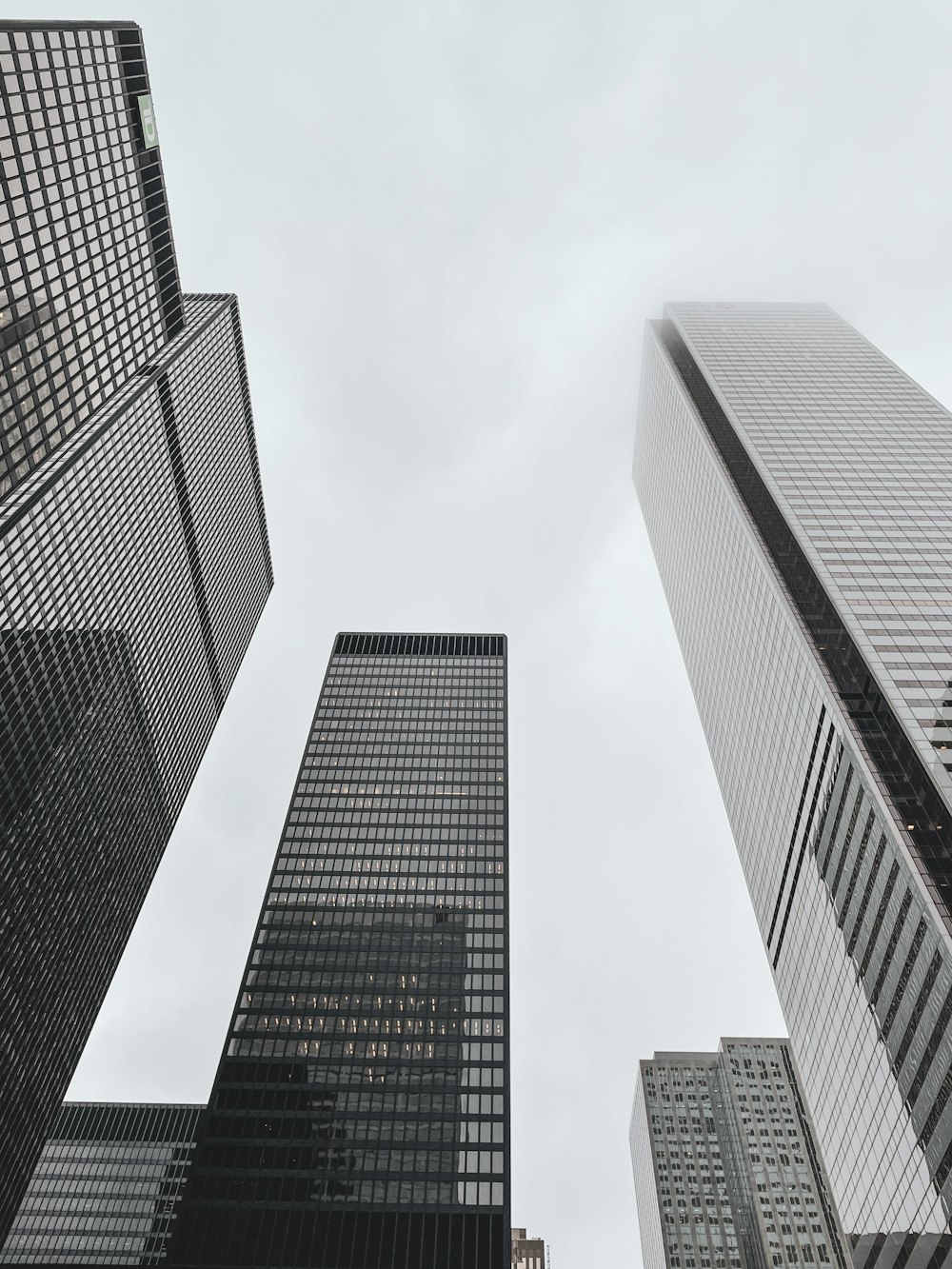 low angle photography of high rise building