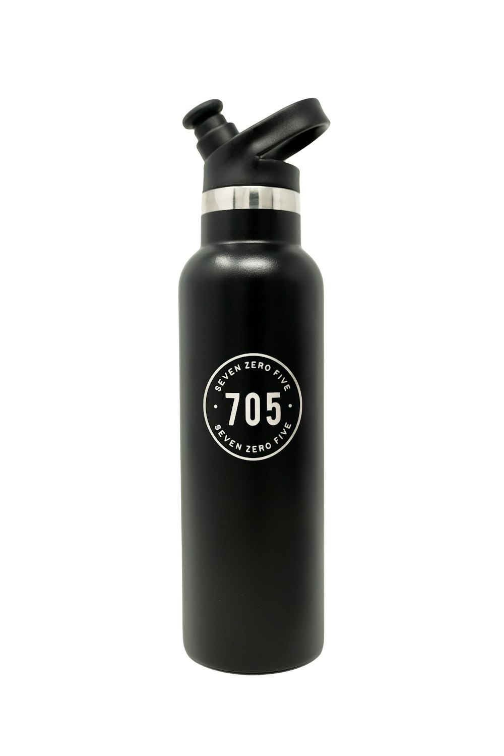 black and white calvin klein sports bottle
