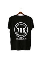 black and white crew neck t-shirt