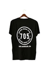 black and white crew neck t-shirt