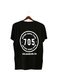 black and white crew neck t-shirt