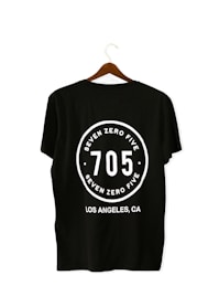 black and white crew neck t-shirt