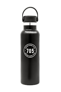 white and black vacuum flask