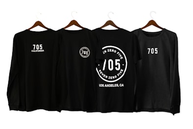 black and white crew neck shirt