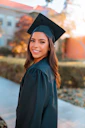 woman in blue academic dress