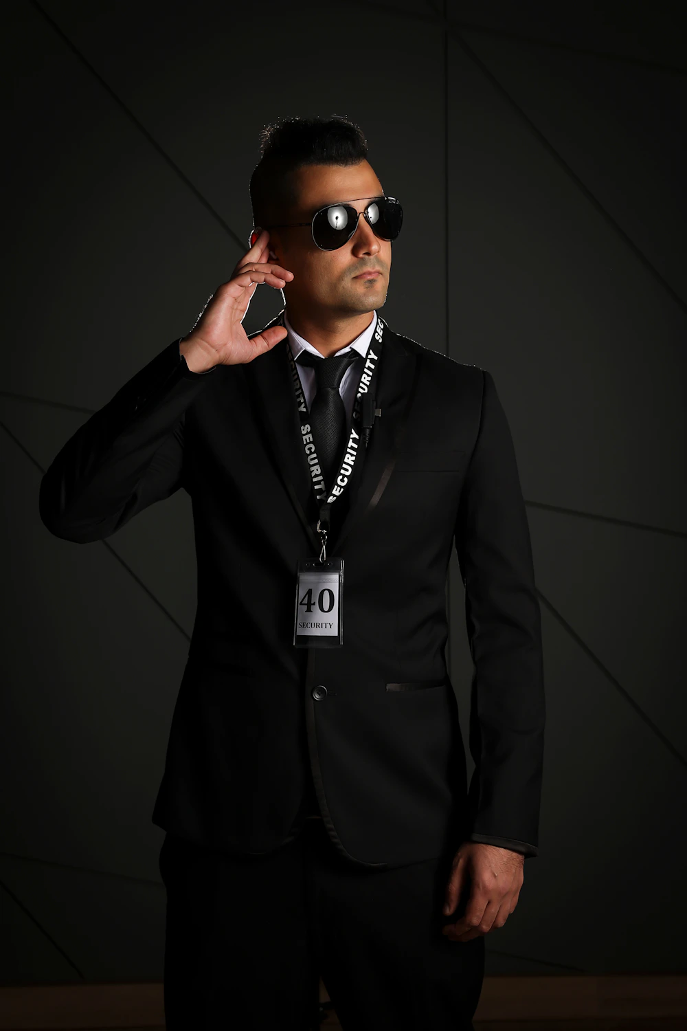Security professional on duty representing our expert monitoring team