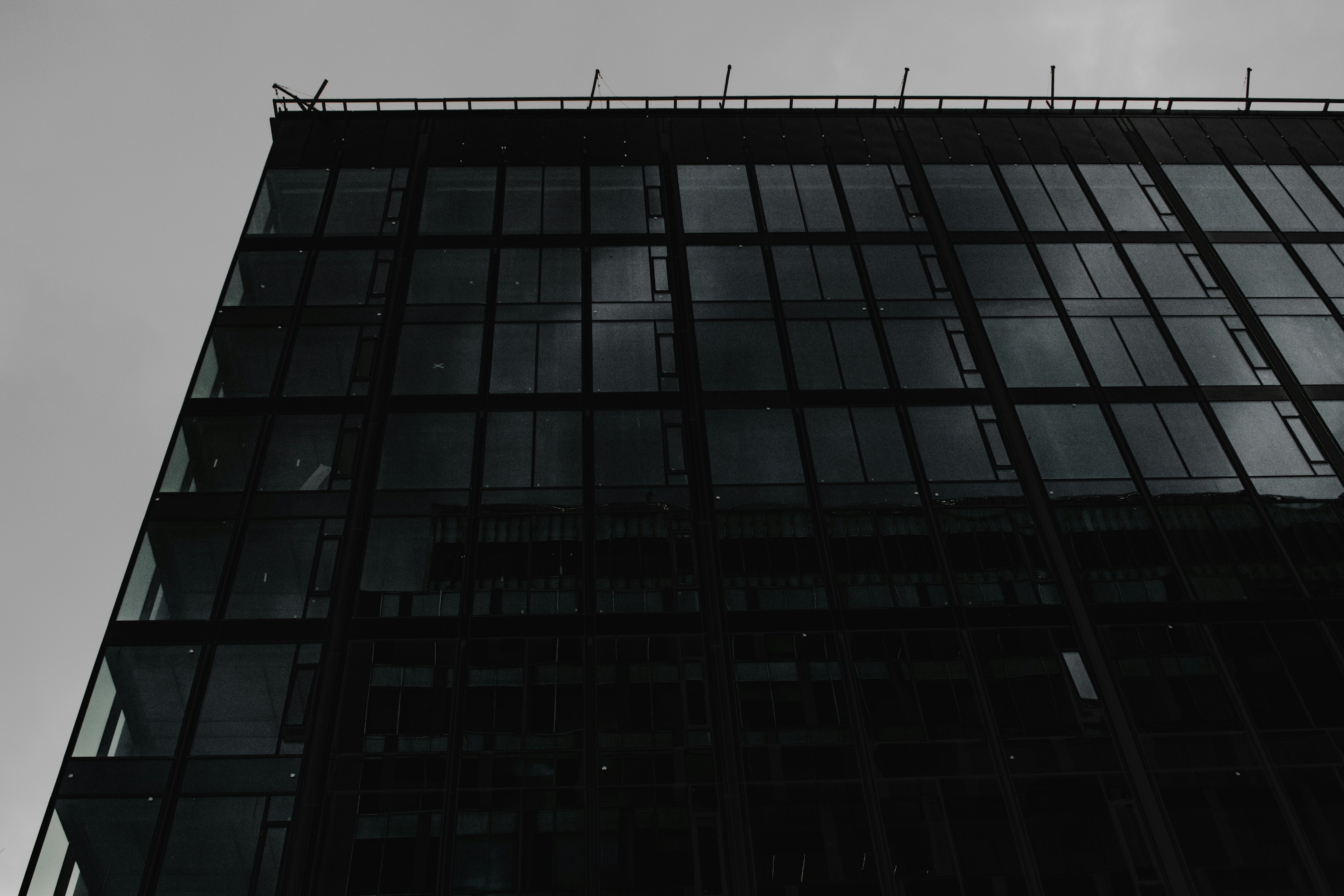 black and white building during daytime