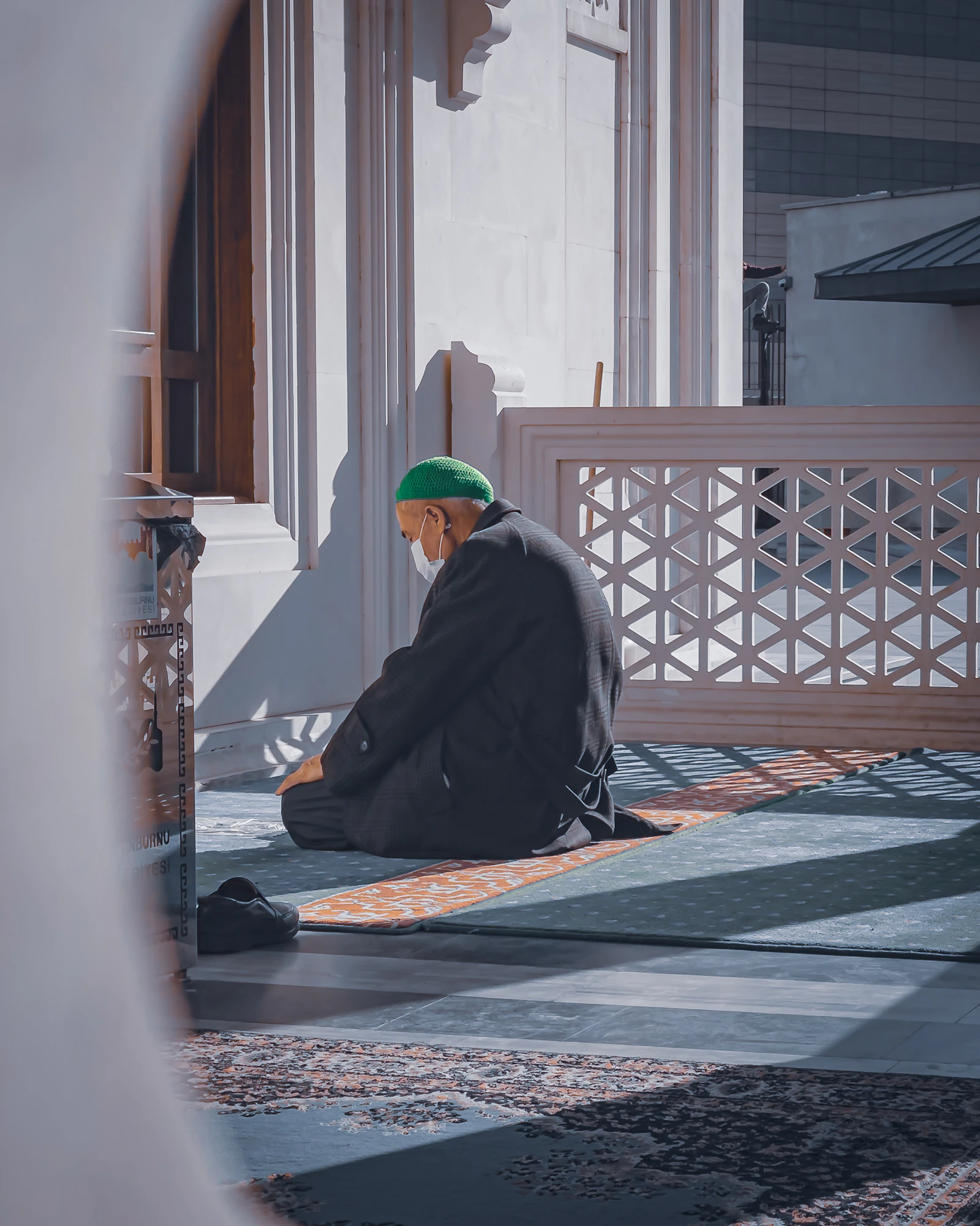 Worshippers in prayer
