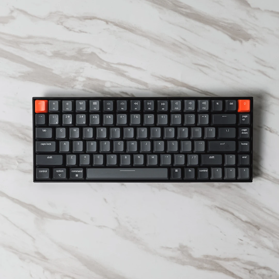 Backlit keyboard from Volt's practice setup