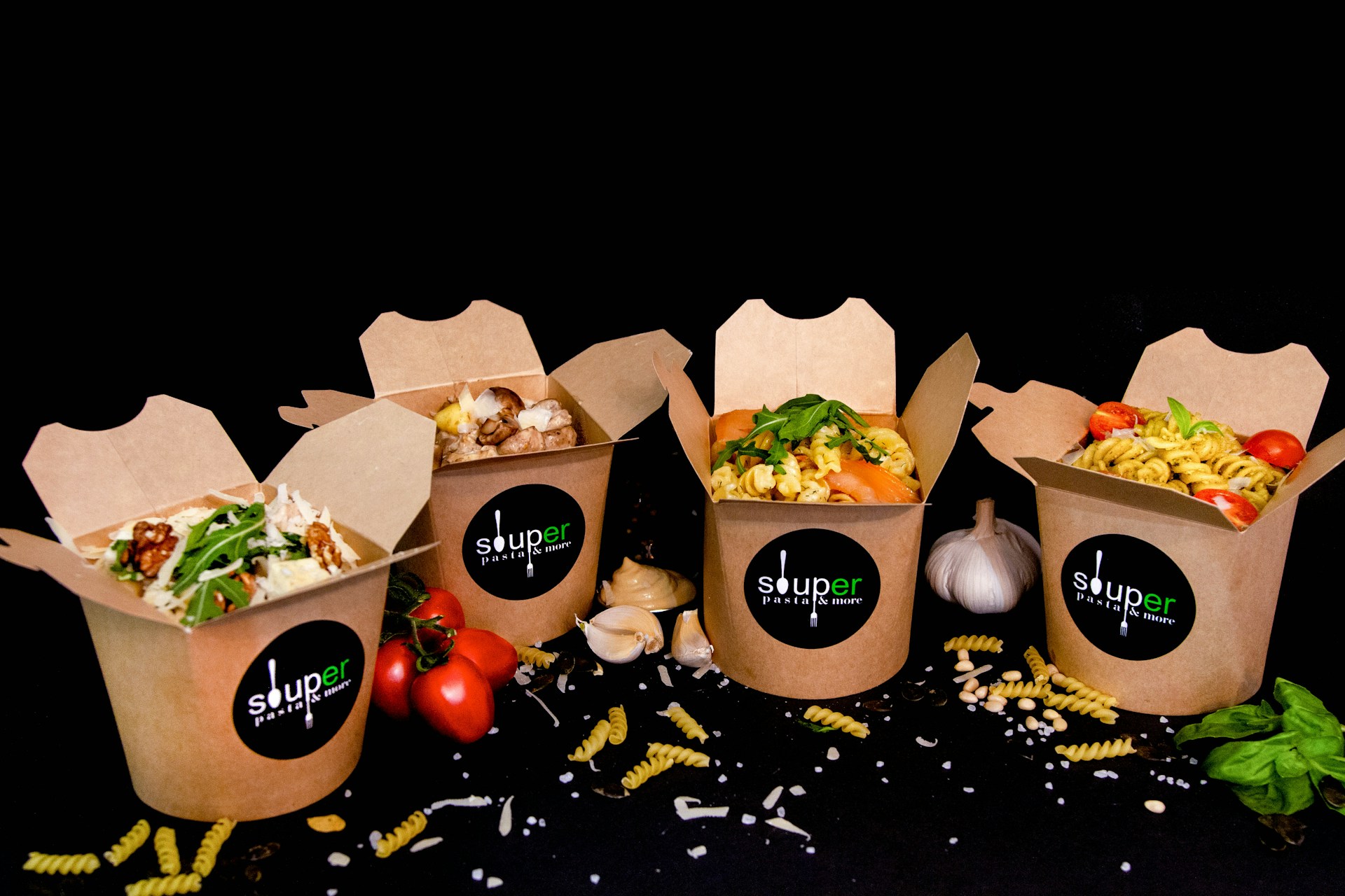 two brown and black pizza with black cherry