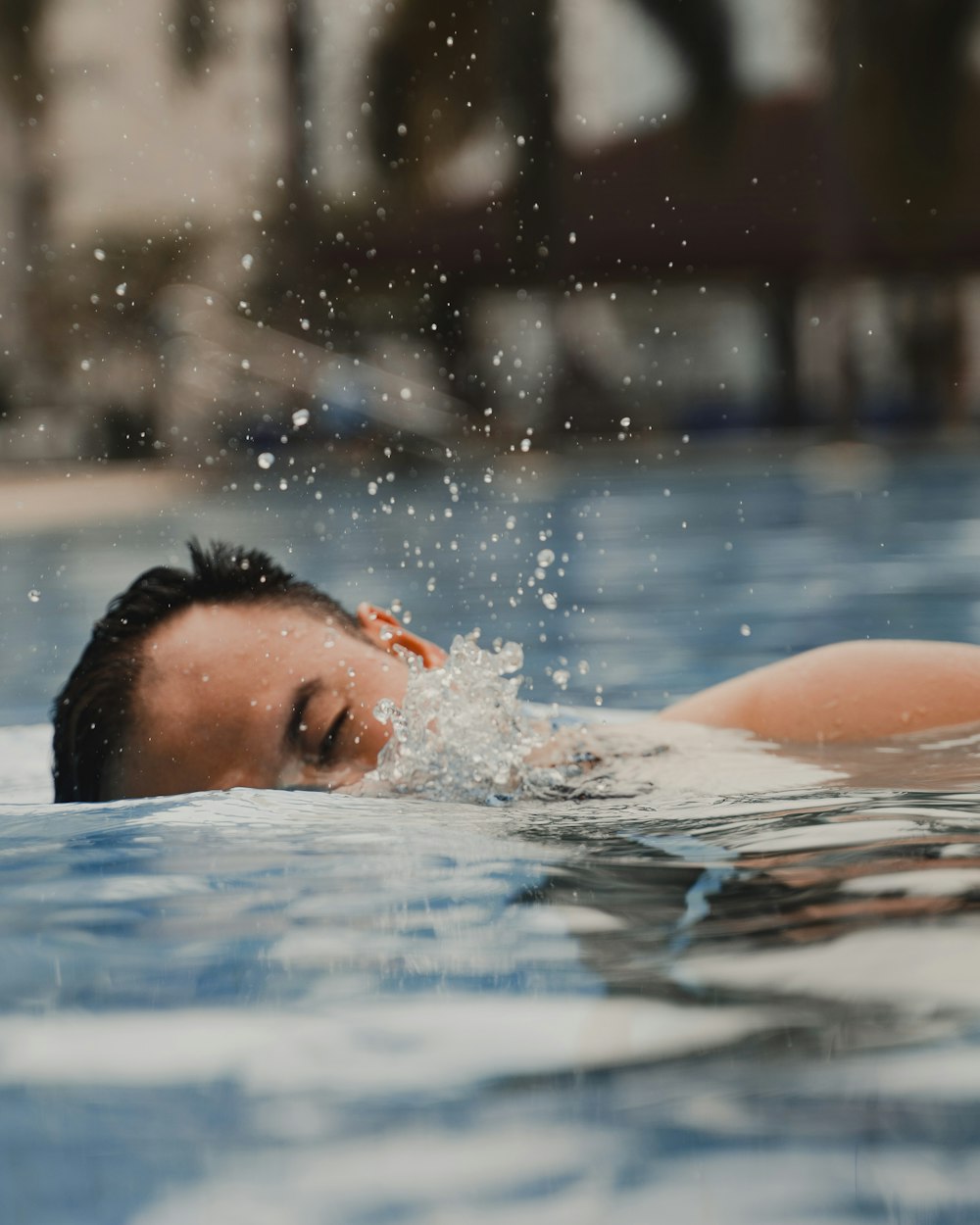 woman in water during daytime