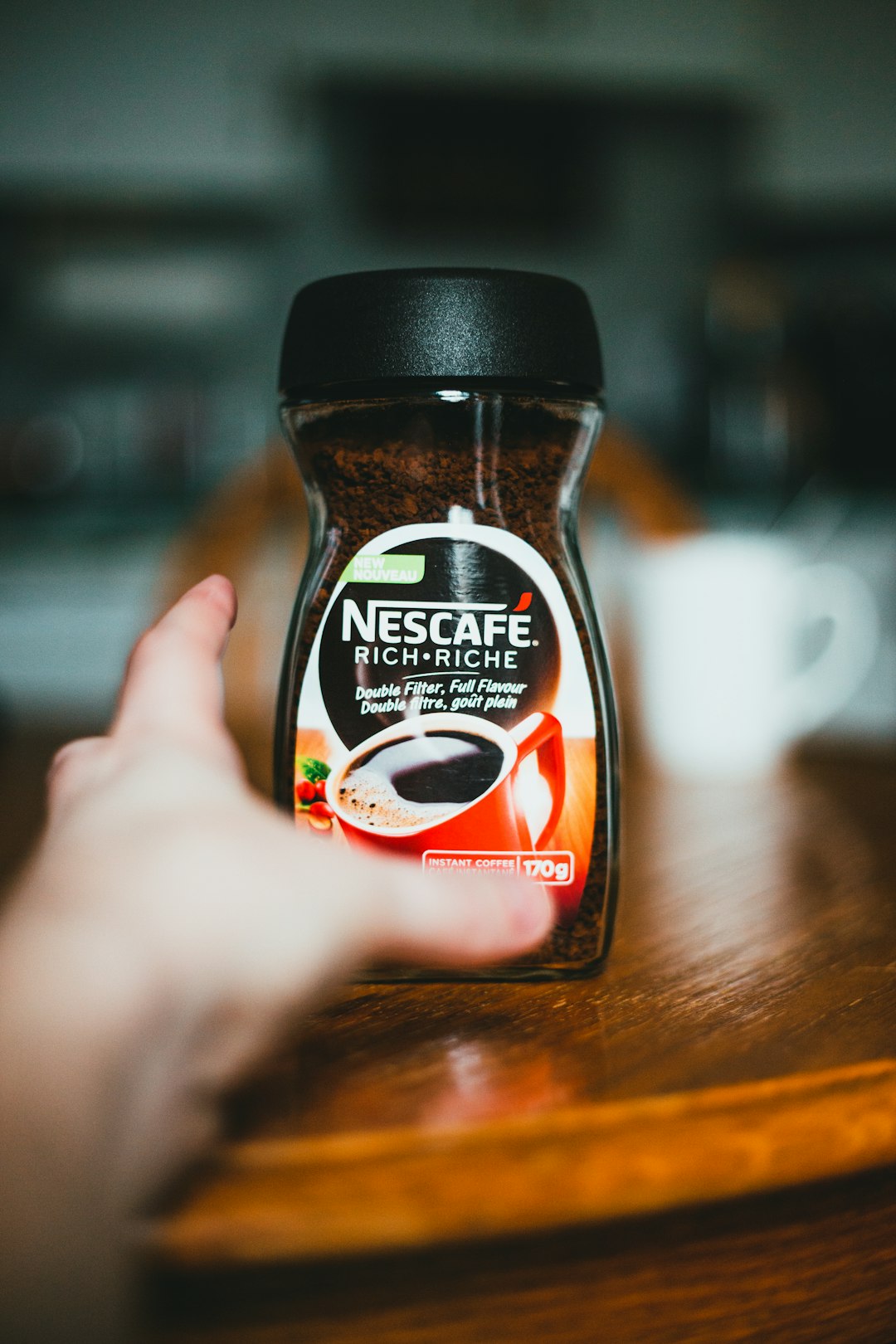 nescafe original blend coffee bottle