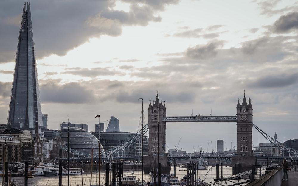 gray bridge under cloudy sky during daytime