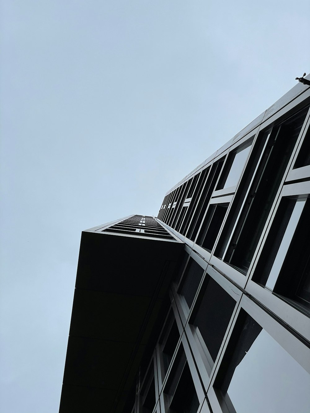 black and white concrete building