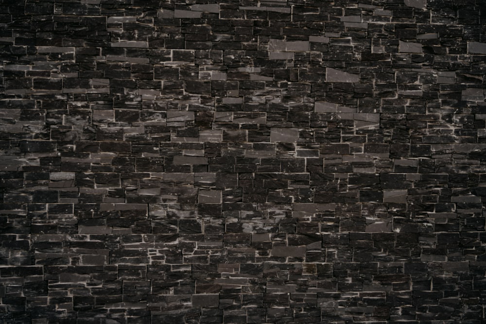 brown and black brick wall