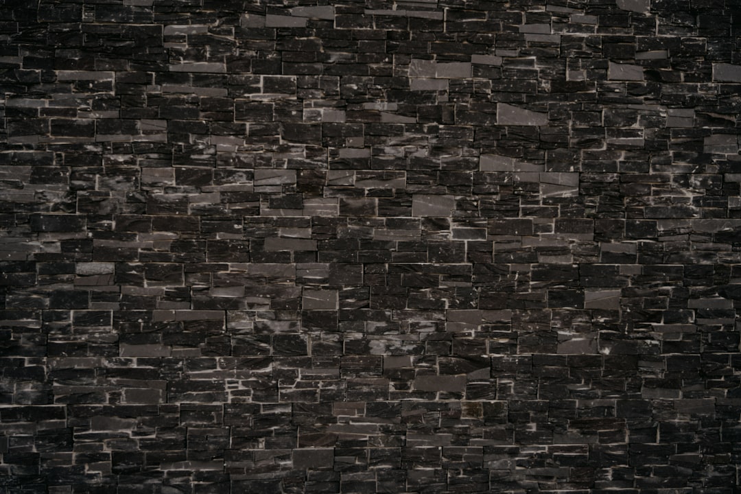 brown and black brick wall