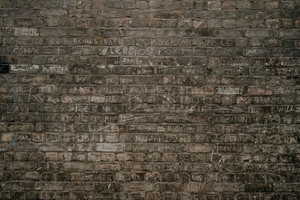 brown and gray brick wall