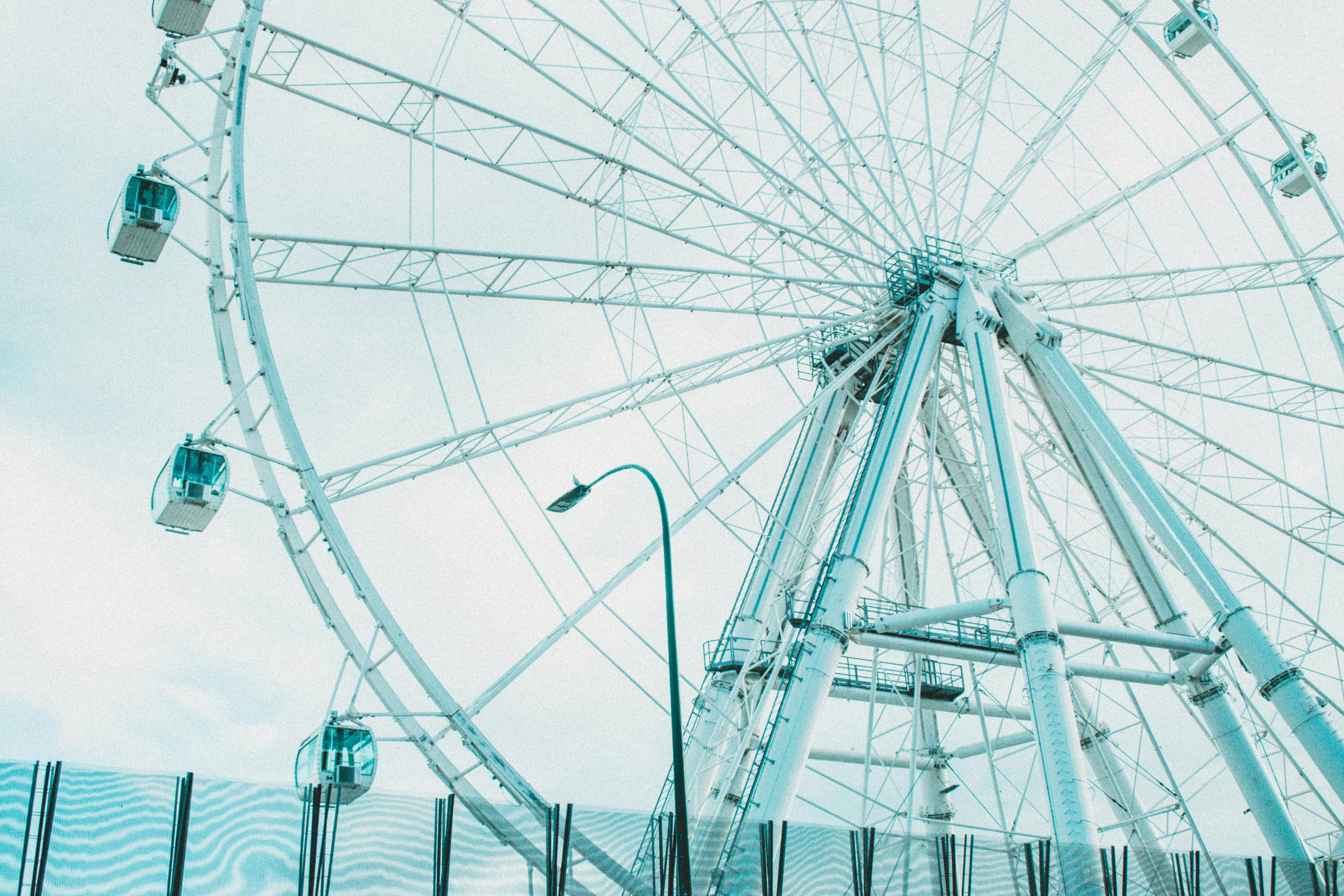 white ferris wheel during night time