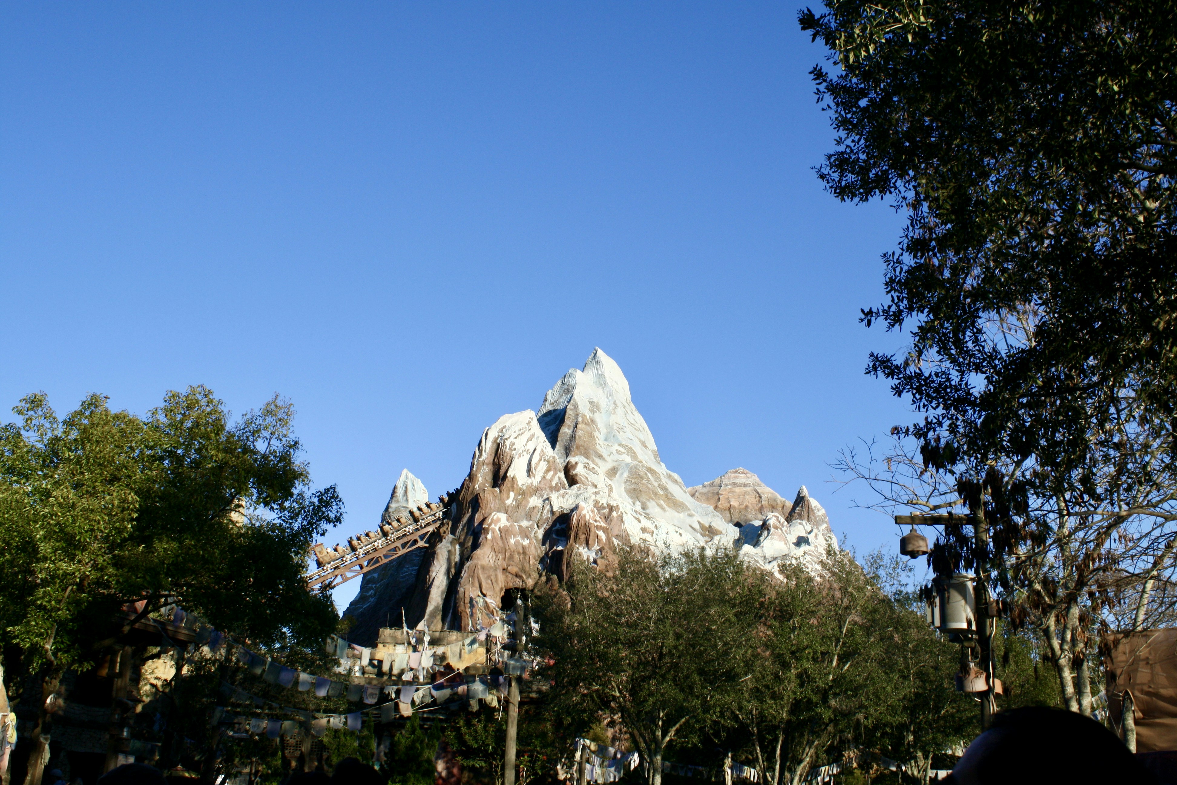 white and brown mountain under blue sky during daytime, Expedition Everest at Animal Kingdom in Walt Disney World