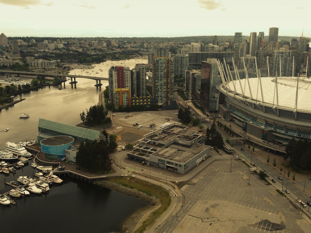 aerial view of city buildings during daytime