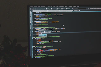 black flat screen computer monitor