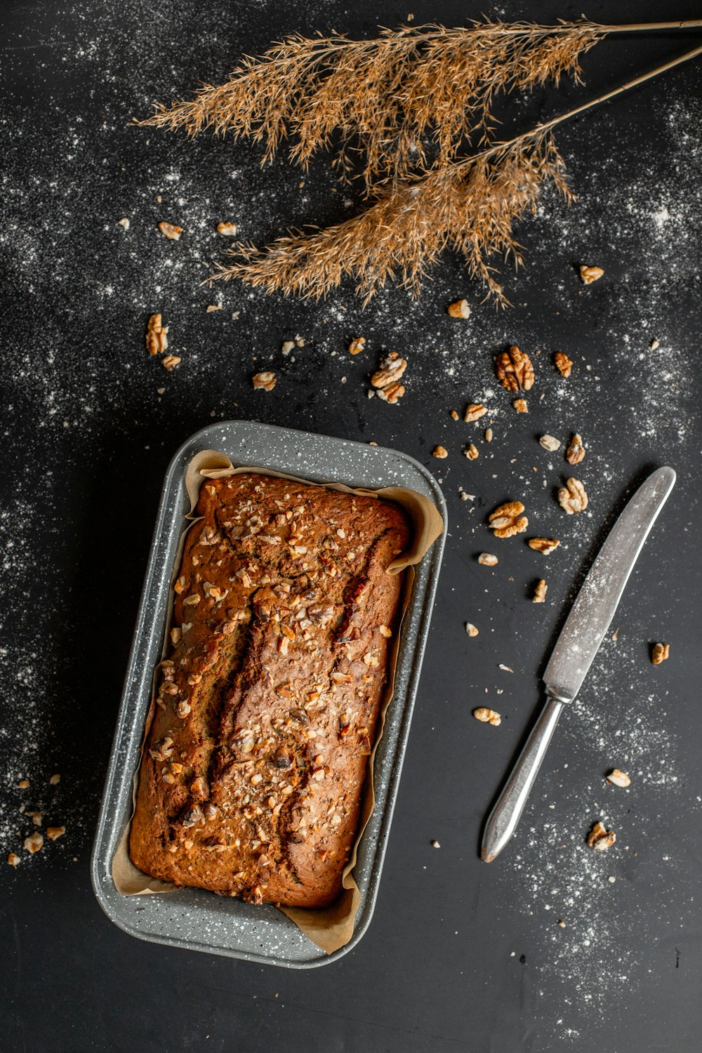 brown food on stainless steel tray