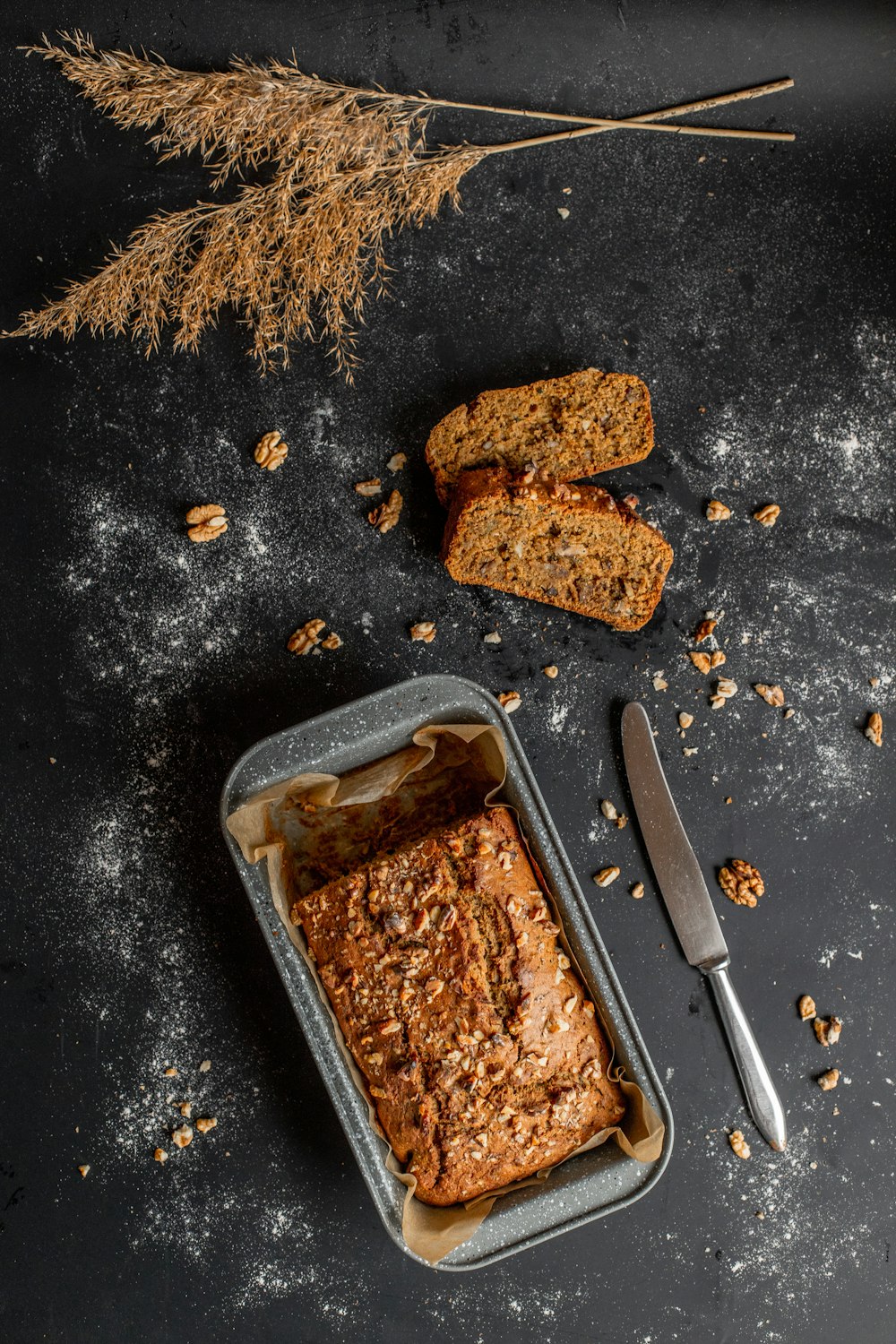 brown food on stainless steel tray