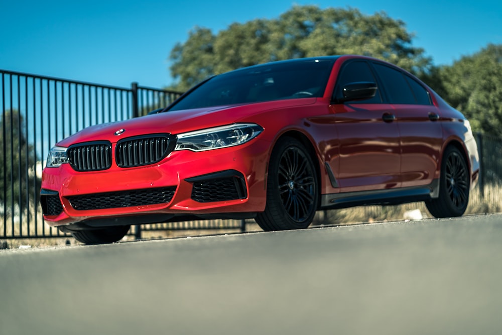 red bmw m 3 coupe