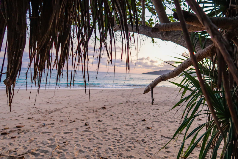 pantai tersembunyi Indonesia di Sumba dengan pasir putih dan laut biru